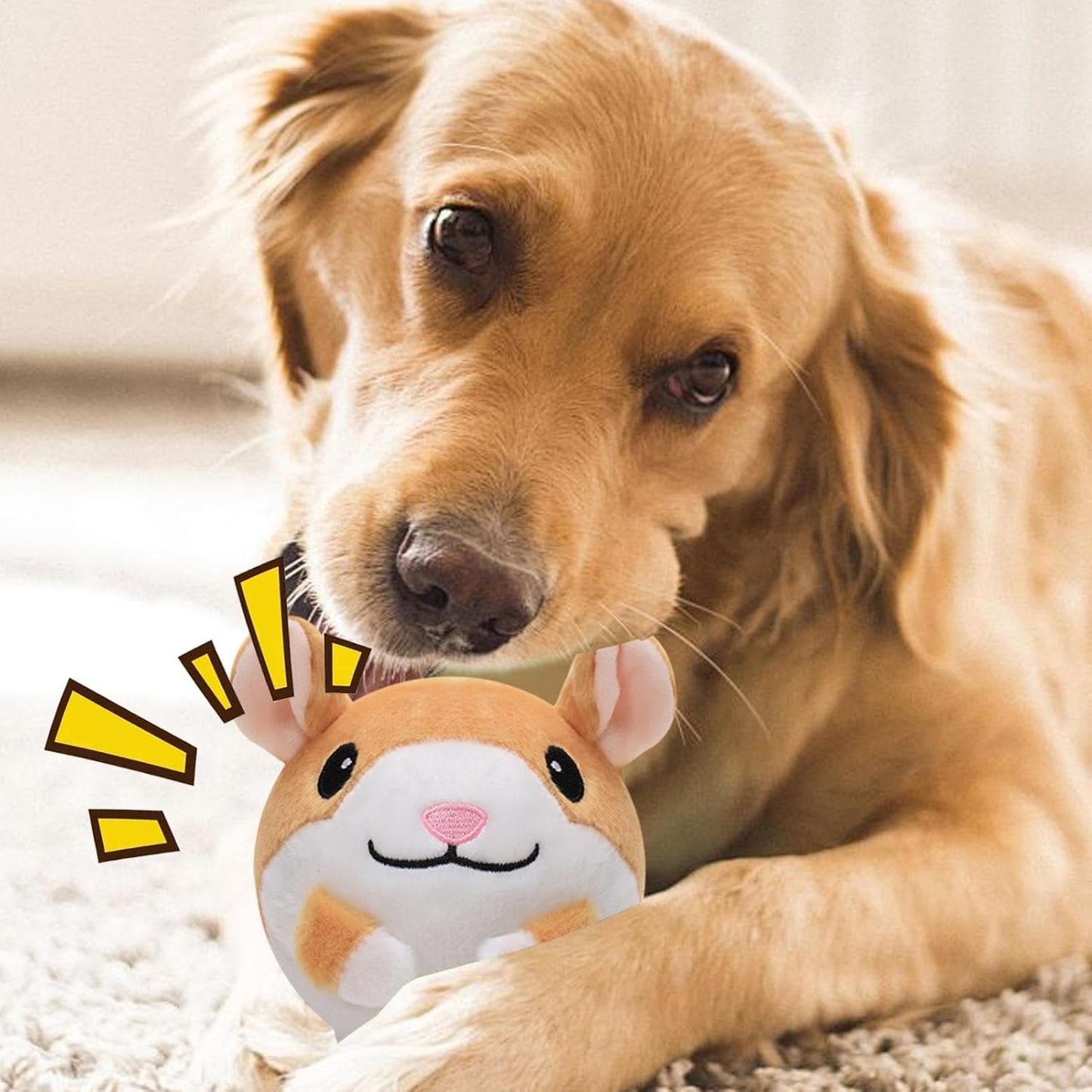 Moving Pet Plush Toy, Active Moving Pet Plush Toy - Interactive Toy for Dogs on the Move ,Versatile Plush Companion p