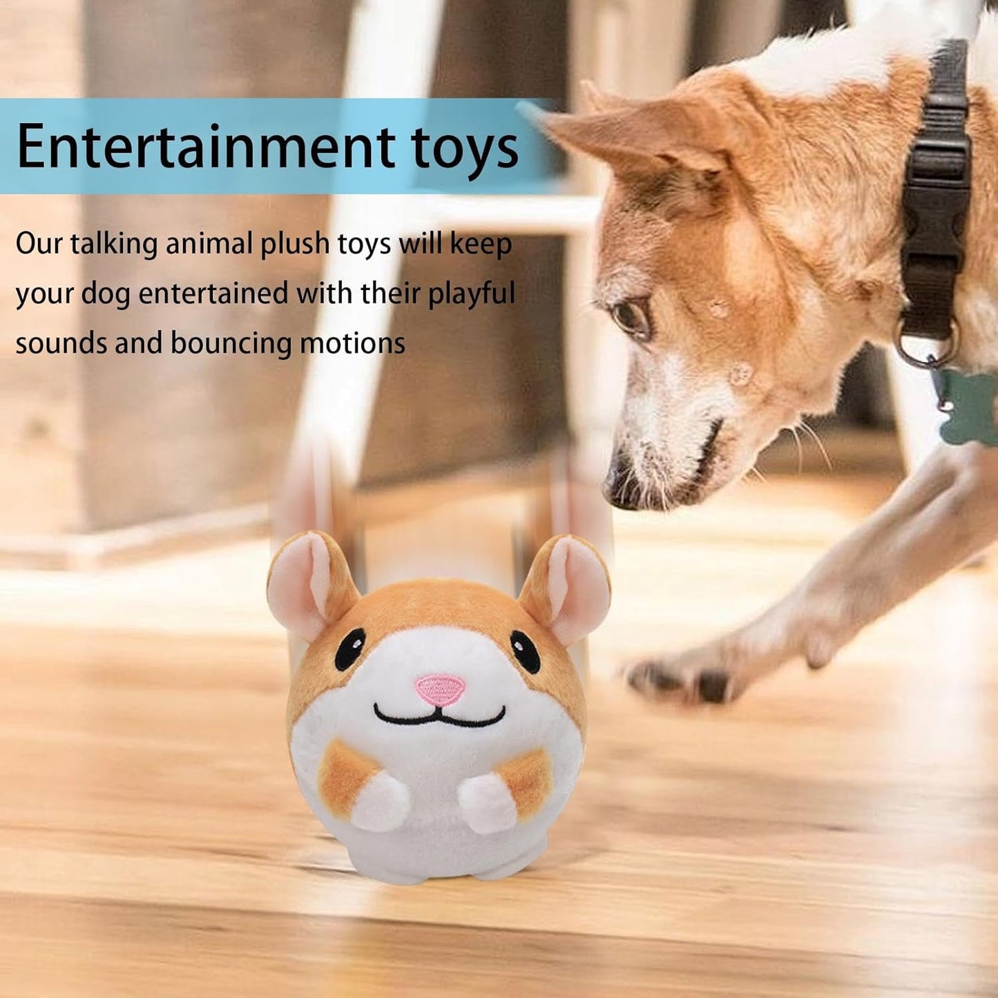Moving Pet Plush Toy, Active Moving Pet Plush Toy - Interactive Toy for Dogs on the Move ,Versatile Plush Companion p