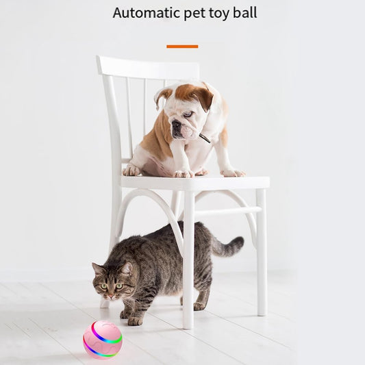 Tixqeaif Smart Toys Ball USB Rechargeable Toy Funny Ball Toy Automatic Durable Rotating Ball for Dogs Cats Cats Toy Pet Supplies