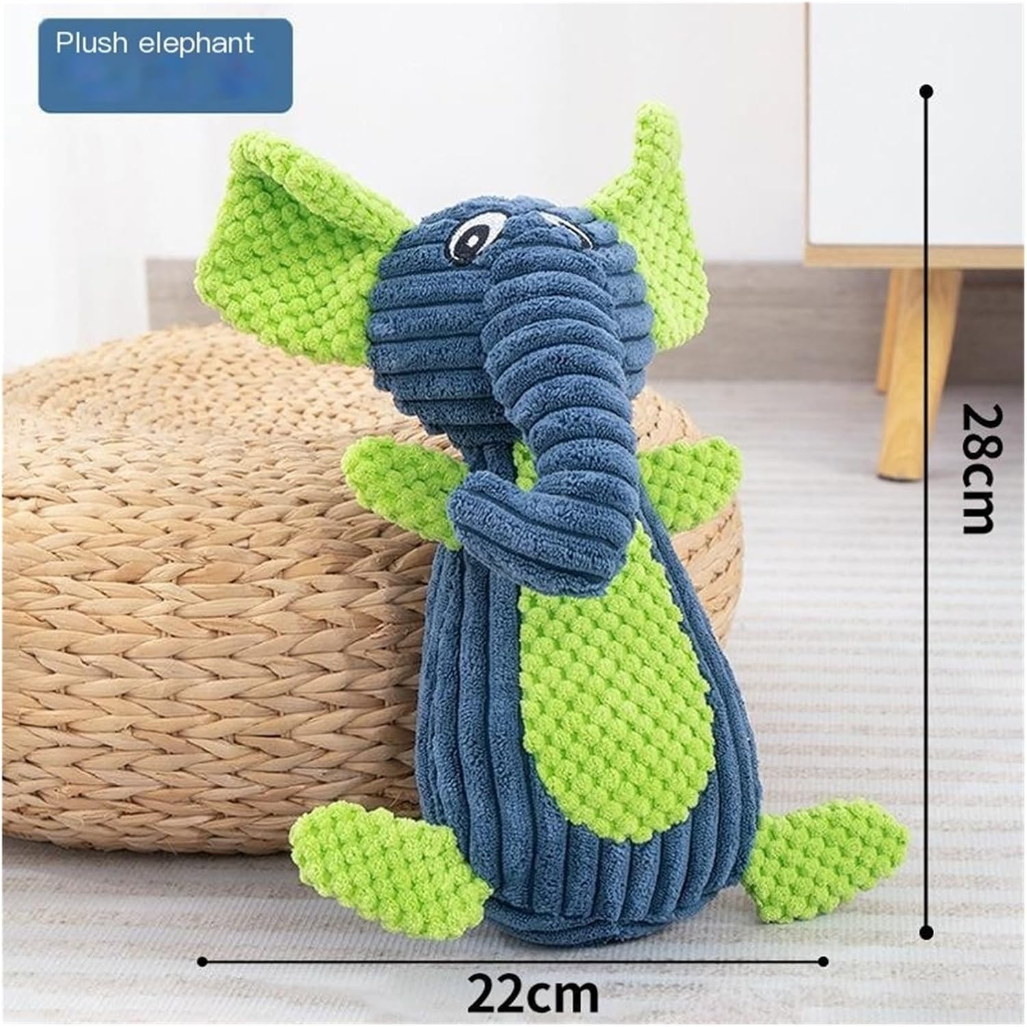 CHUANYGU Squeaky Plush Dog Toy - Soft Chewable Bear Design with Sound for Puppy Teething Relief - Durable Interactive Pet Toy for Small Medium Dogs